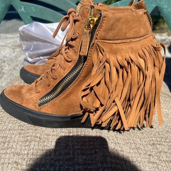 Giuseppe Zanotti fringed wedged